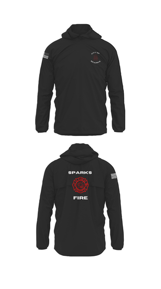 Windbreaker, Sparks Fire Department, Fire Department, Teamtime, Team time, sublimation, custom sports apparel, team uniforms, spirit wear, spiritwear, sports uniforms, custom shirts, team store, custom team store, fundraiser sports, apparel fundraiser