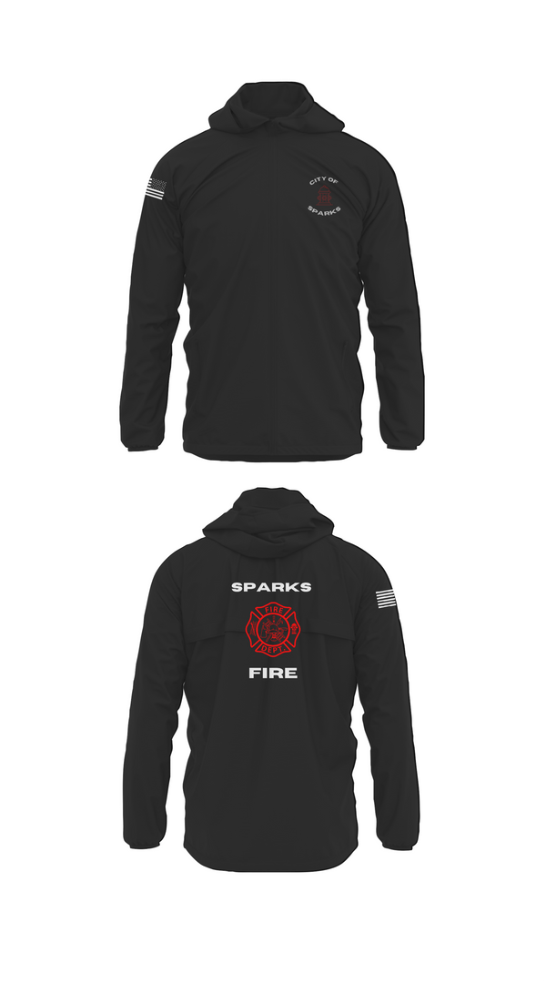 Windbreaker, Sparks Fire Department, Fire Department, Teamtime, Team time, sublimation, custom sports apparel, team uniforms, spirit wear, spiritwear, sports uniforms, custom shirts, team store, custom team store, fundraiser sports, apparel fundraiser