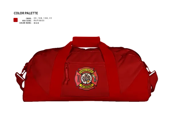 Duffle Bag, Cherrydale Volunteer Fire Department, , Teamtime, Team time, sublimation, custom sports apparel, team uniforms, spirit wear, spiritwear, sports uniforms, custom shirts, team store, custom team store, fundraiser sports, apparel fundraiser