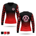 Triad Martial Arts Women's Long Sleeve V-neck Shirt - 1