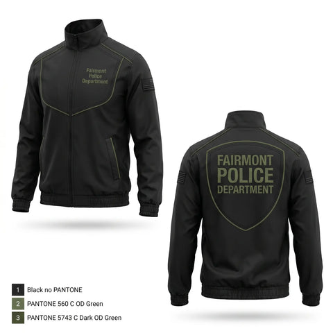 Windbreaker, Fairmont Police Department, Police, Teamtime, Team time, sublimation, custom sports apparel, team uniforms, spirit wear, spiritwear, sports uniforms, custom shirts, team store, custom team store, fundraiser sports, apparel fundraiser