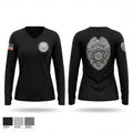 Great Falls Police Department 8577019 Women's Long Sleeve V-neck Shirt - 1