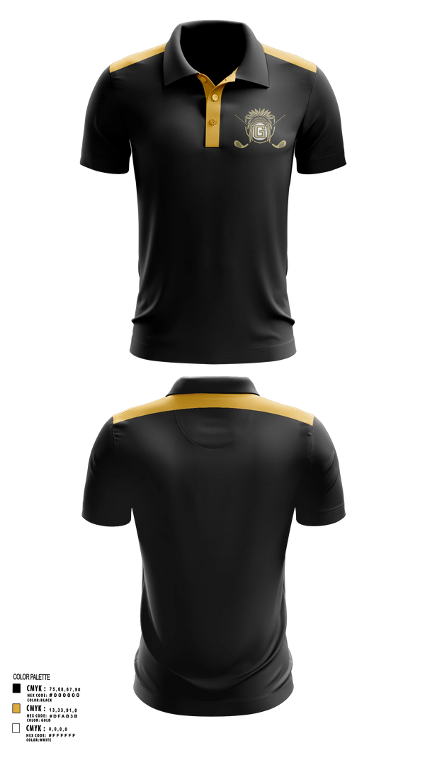 Short Sleeve Performance Polo, Gaffney Indians, Golf, Teamtime, Team time, sublimation, custom sports apparel, team uniforms, spirit wear, spiritwear, sports uniforms, custom shirts, team store, custom team store, fundraiser sports, apparel fundraiser