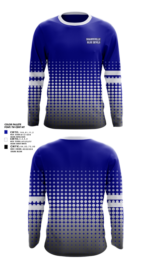 Long Sleeve Performance Shirt, Sharpsville Blue Devils, , Teamtime, Team time, sublimation, custom sports apparel, team uniforms, spirit wear, spiritwear, sports uniforms, custom shirts, team store, custom team store, fundraiser sports, apparel fundraiser