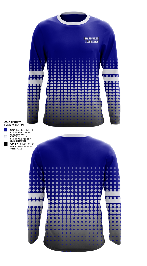 Long Sleeve Performance Shirt, Sharpsville Blue Devils, , Teamtime, Team time, sublimation, custom sports apparel, team uniforms, spirit wear, spiritwear, sports uniforms, custom shirts, team store, custom team store, fundraiser sports, apparel fundraiser