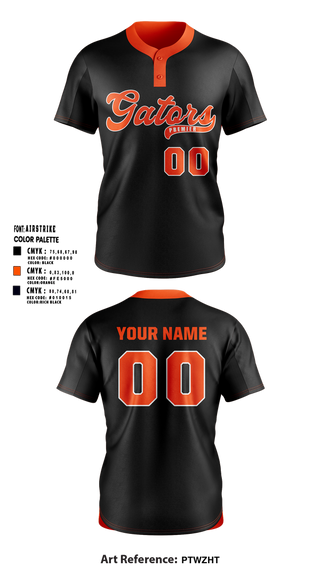 Two Button Softball Jersey, Indiana Gators Premier, Softball, Teamtime, Team time, sublimation, custom sports apparel, team uniforms, spirit wear, spiritwear, sports uniforms, custom shirts, team store, custom team store, fundraiser sports, apparel fundraiser