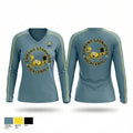Camano Stanwood Pickleball Association 43929930 Women's Long Sleeve V-neck Shirt - 1