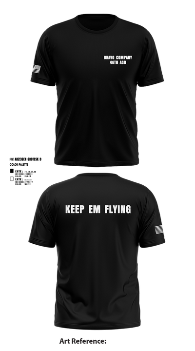 Bravo company 46th ASB 11488182 Short Sleeve Performance Shirt - 3