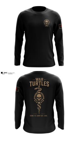 Long Sleeve Performance Shirt, War turtles, Army, Teamtime, Team time, sublimation, custom sports apparel, team uniforms, spirit wear, spiritwear, sports uniforms, custom shirts, team store, custom team store, fundraiser sports, apparel fundraiser