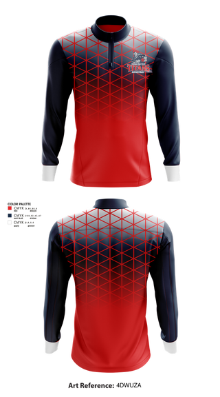 Quarter Zip Jacket, Tampa Bay Tech Titans Basketball, Men's Basketball, Teamtime, Team time, sublimation, custom sports apparel, team uniforms, spirit wear, spiritwear, sports uniforms, custom shirts, team store, custom team store, fundraiser sports, apparel fundraiser