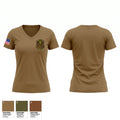 115th Security Forces Squadron Women's Short Sleeve V-neck Shirt - 1