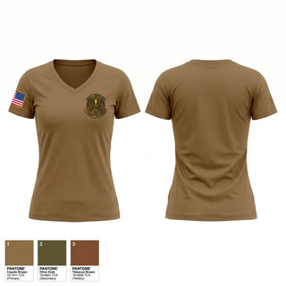 Womens Short Sleeve Vneck Shirt, 115th Security Forces Squadron, Air Force, Teamtime, Team time, sublimation, custom sports apparel, team uniforms, spirit wear, spiritwear, sports uniforms, custom shirts, team store, custom team store, fundraiser sports, apparel fundraiser