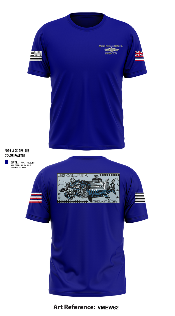 Short Sleeve Performance Shirt, USS Columbia, , Teamtime, Team time, sublimation, custom sports apparel, team uniforms, spirit wear, spiritwear, sports uniforms, custom shirts, team store, custom team store, fundraiser sports, apparel fundraiser