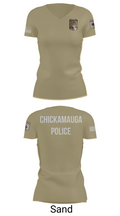 Chickamauga Police 51367773 Women's Short Sleeve V-neck Shirt - 84