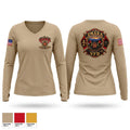 Unaka Volunteer Fire Department Women's Long Sleeve V-neck Shirt - 1