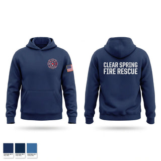Hoodie, Clear Spring Fire Rescue, Fire Department, Teamtime, Team time, sublimation, custom sports apparel, team uniforms, spirit wear, spiritwear, sports uniforms, custom shirts, team store, custom team store, fundraiser sports, apparel fundraiser