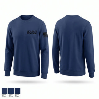 Crew Neck Sweatshirt, LATTA POLICE DEPARTMENT, Police, Teamtime, Team time, sublimation, custom sports apparel, team uniforms, spirit wear, spiritwear, sports uniforms, custom shirts, team store, custom team store, fundraiser sports, apparel fundraiser