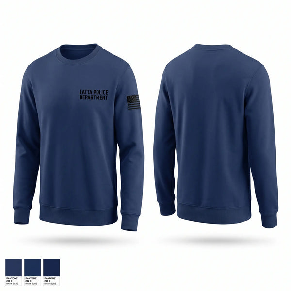Crew Neck Sweatshirt, LATTA POLICE DEPARTMENT, Police, Teamtime, Team time, sublimation, custom sports apparel, team uniforms, spirit wear, spiritwear, sports uniforms, custom shirts, team store, custom team store, fundraiser sports, apparel fundraiser
