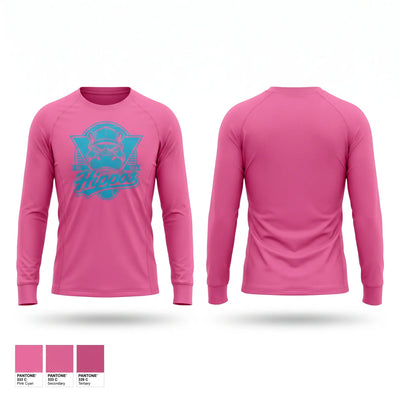 Lone star hippos Long Sleeve Performance Shirt - 2