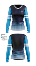 Gig Harbor Water Polo 50999799 Women's Long Sleeve V-neck Shirt - 2