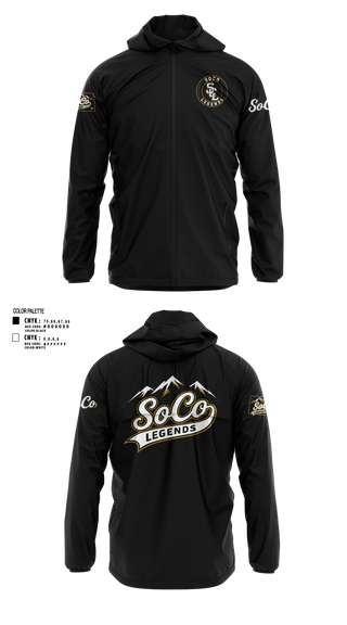 Windbreaker, SoCo Legands, Baseball, Teamtime, Team time, sublimation, custom sports apparel, team uniforms, spirit wear, spiritwear, sports uniforms, custom shirts, team store, custom team store, fundraiser sports, apparel fundraiser