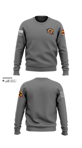 Crew Neck Sweatshirt, 434th FA BDE H2F, Army, Teamtime, Team time, sublimation, custom sports apparel, team uniforms, spirit wear, spiritwear, sports uniforms, custom shirts, team store, custom team store, fundraiser sports, apparel fundraiser
