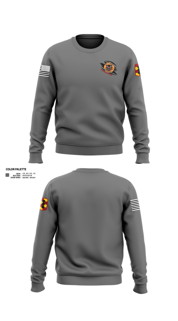 Crew Neck Sweatshirt, 434th FA BDE H2F, Army, Teamtime, Team time, sublimation, custom sports apparel, team uniforms, spirit wear, spiritwear, sports uniforms, custom shirts, team store, custom team store, fundraiser sports, apparel fundraiser