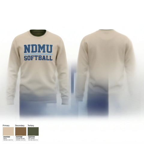 Crew Neck Sweatshirt, NDMU, Softball, Teamtime, Team time, sublimation, custom sports apparel, team uniforms, spirit wear, spiritwear, sports uniforms, custom shirts, team store, custom team store, fundraiser sports, apparel fundraiser