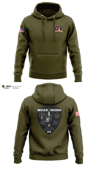 Hoodie, MCAS Miramar Military Working Dog Section, Marines, Teamtime, Team time, sublimation, custom sports apparel, team uniforms, spirit wear, spiritwear, sports uniforms, custom shirts, team store, custom team store, fundraiser sports, apparel fundraiser