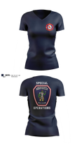 Marathon Fire Rescue Women's Short Sleeve V-neck Shirt - 25