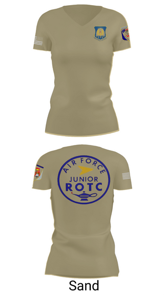Womens Short Sleeve Vneck Shirt, 61st Eagle Squadron, Air Force, Teamtime, Team time, sublimation, custom sports apparel, team uniforms, spirit wear, spiritwear, sports uniforms, custom shirts, team store, custom team store, fundraiser sports, apparel fundraiser