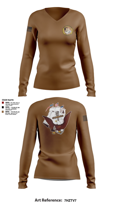 REPAIR DIVISION 80043886 Women's Long Sleeve V-neck Shirt - 2