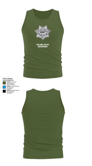 Tank Top, Coalinga Police Department, Police, Teamtime, Team time, sublimation, custom sports apparel, team uniforms, spirit wear, spiritwear, sports uniforms, custom shirts, team store, custom team store, fundraiser sports, apparel fundraiser