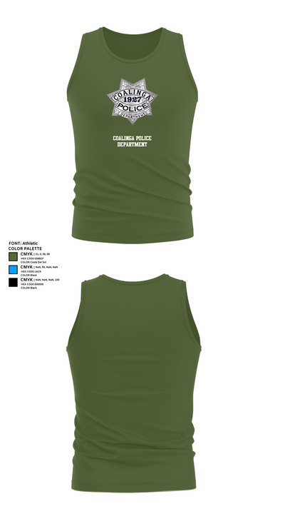Coalinga Police Department Tank Top - 56