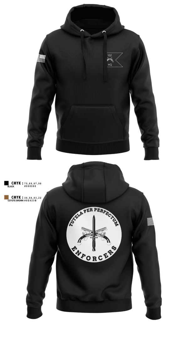 Hoodie, HHC, 102d MP BN, National Guard, Teamtime, Team time, sublimation, custom sports apparel, team uniforms, spirit wear, spiritwear, sports uniforms, custom shirts, team store, custom team store, fundraiser sports, apparel fundraiser