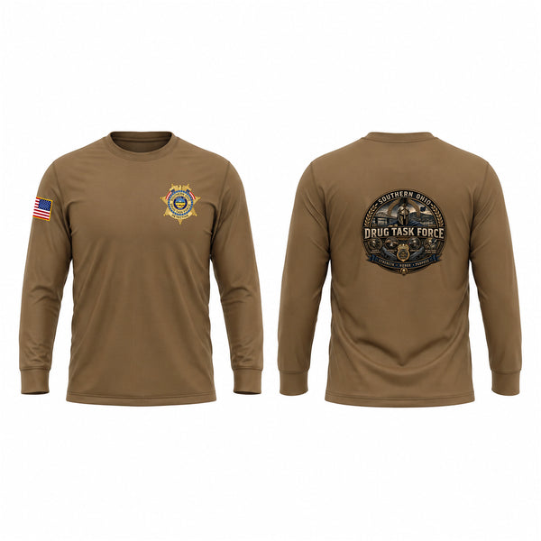 Long Sleeve Performance Shirt, Southern Ohio Drug Task Force, Police, Teamtime, Team time, sublimation, custom sports apparel, team uniforms, spirit wear, spiritwear, sports uniforms, custom shirts, team store, custom team store, fundraiser sports, apparel fundraiser