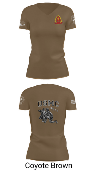 Womens Short Sleeve Vneck Shirt, 1st Bn 2mar 2nd MarDiv, , Teamtime, Team time, sublimation, custom sports apparel, team uniforms, spirit wear, spiritwear, sports uniforms, custom shirts, team store, custom team store, fundraiser sports, apparel fundraiser