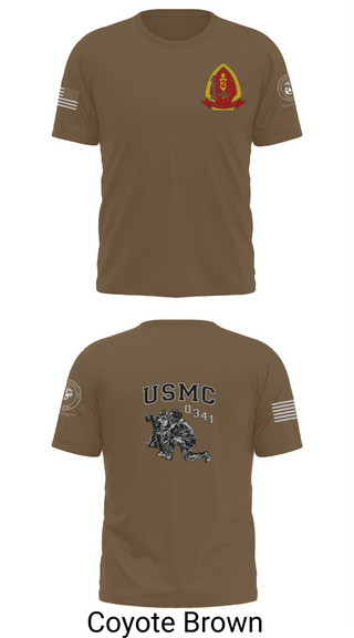 Old School Cotton Feel Shirt, 1st Bn 2mar 2nd MarDiv, , Teamtime, Team time, sublimation, custom sports apparel, team uniforms, spirit wear, spiritwear, sports uniforms, custom shirts, team store, custom team store, fundraiser sports, apparel fundraiser
