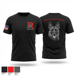 Old School Cotton Feel Shirt, Ronin K9 Services, EMS/EMT, Teamtime, Team time, sublimation, custom sports apparel, team uniforms, spirit wear, spiritwear, sports uniforms, custom shirts, team store, custom team store, fundraiser sports, apparel fundraiser