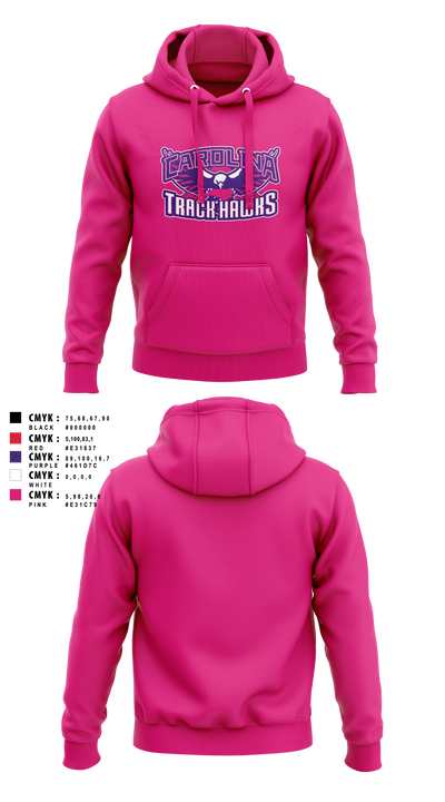 Carolina Track Hawks Hoodie - 6