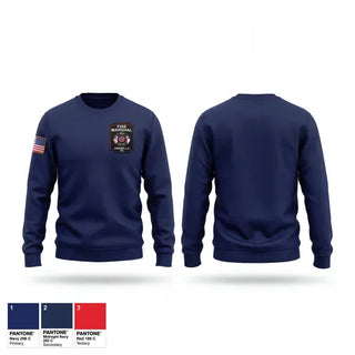 Crew Neck Sweatshirt, Fire Marshal’s Office, Fire Department, Teamtime, Team time, sublimation, custom sports apparel, team uniforms, spirit wear, spiritwear, sports uniforms, custom shirts, team store, custom team store, fundraiser sports, apparel fundraiser