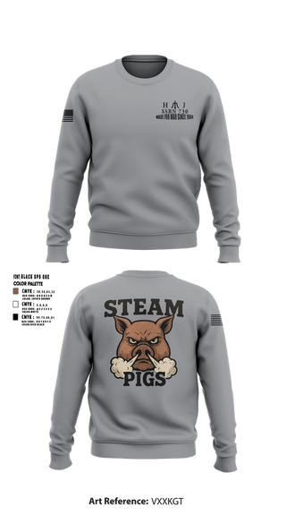 Crew Neck Sweatshirt, SSBN 730, Navy, Teamtime, Team time, sublimation, custom sports apparel, team uniforms, spirit wear, spiritwear, sports uniforms, custom shirts, team store, custom team store, fundraiser sports, apparel fundraiser