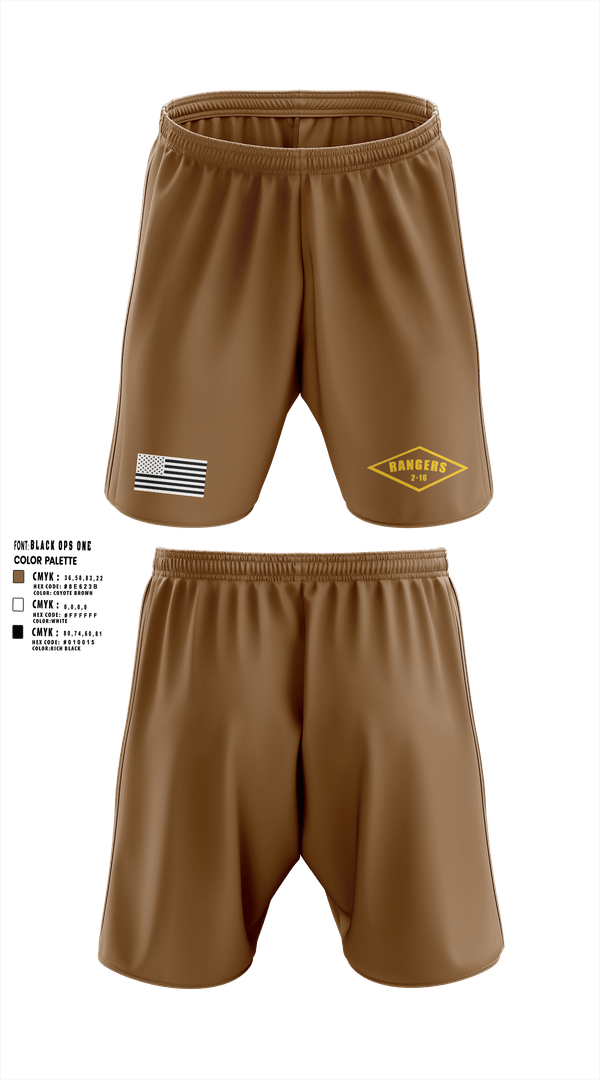 Athletic Shorts With Pockets, 2-16 rangers, Army, Teamtime, Team time, sublimation, custom sports apparel, team uniforms, spirit wear, spiritwear, sports uniforms, custom shirts, team store, custom team store, fundraiser sports, apparel fundraiser