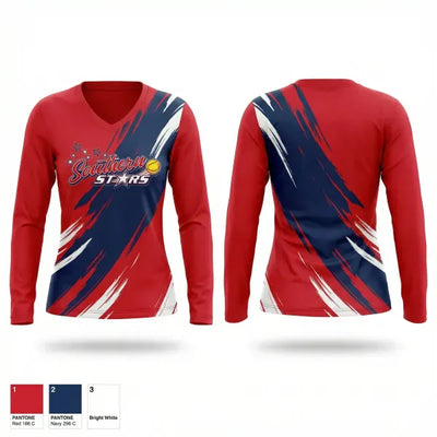 Southern Stars 19780520 Women's Long Sleeve V-neck Shirt - 1