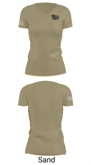 Womens Short Sleeve Vneck Shirt, McBee Police Department, , Teamtime, Team time, sublimation, custom sports apparel, team uniforms, spirit wear, spiritwear, sports uniforms, custom shirts, team store, custom team store, fundraiser sports, apparel fundraiser