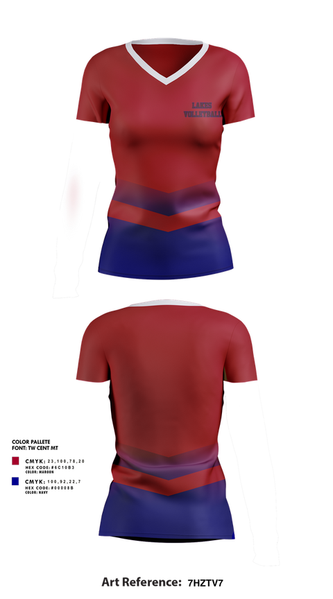 Womens Short Sleeve Vneck Shirt, Lakes Volleyball, Women's Volleyball, Teamtime, Team time, sublimation, custom sports apparel, team uniforms, spirit wear, spiritwear, sports uniforms, custom shirts, team store, custom team store, fundraiser sports, apparel fundraiser