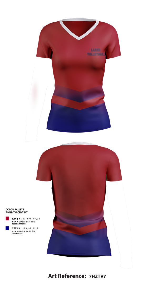 Womens Short Sleeve Vneck Shirt, Lakes Volleyball, Women's Volleyball, Teamtime, Team time, sublimation, custom sports apparel, team uniforms, spirit wear, spiritwear, sports uniforms, custom shirts, team store, custom team store, fundraiser sports, apparel fundraiser