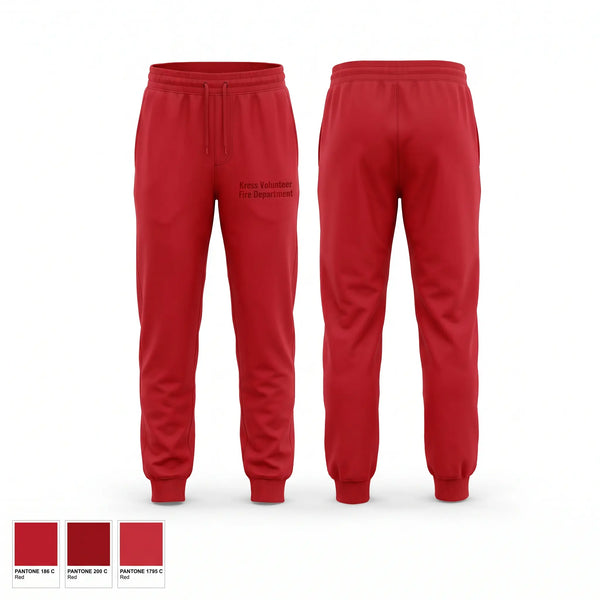 Sweatpants, Kress Volunteer Fire Department, Fire Department, Teamtime, Team time, sublimation, custom sports apparel, team uniforms, spirit wear, spiritwear, sports uniforms, custom shirts, team store, custom team store, fundraiser sports, apparel fundraiser