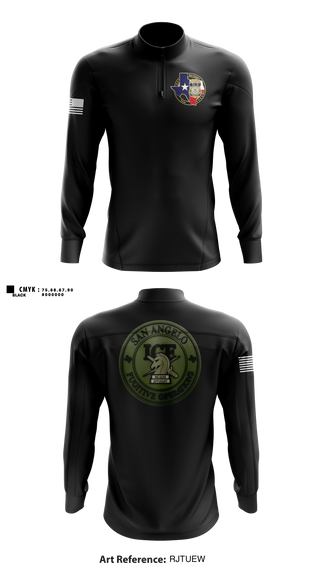 Quarter Zip Jacket, San Angelo fug ops, Police, Teamtime, Team time, sublimation, custom sports apparel, team uniforms, spirit wear, spiritwear, sports uniforms, custom shirts, team store, custom team store, fundraiser sports, apparel fundraiser