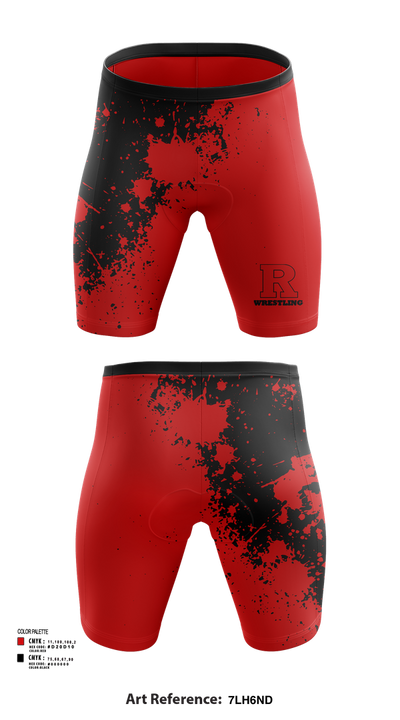 Rustburg High School Wrestling 79523942 Men's Compression Shorts - 1